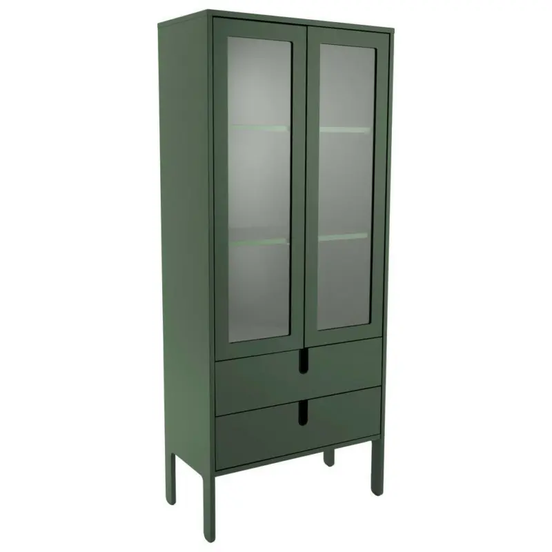 Vitrine in Waldgr&uuml;n