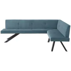 Eckbank 240/170 cm in Blau, Grün