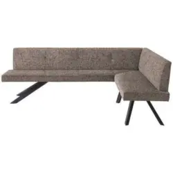 Eckbank 240/170 cm in Grau, Beige