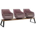 XXXLutz Lauterach - Ihr M&ouml;belhaus bei Bregenz Sitzbank 210/87/67 cm in Rosa, Wei&szlig;