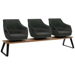 Sitzbank 210/87/67 cm in Blau, Dunkelgrün, Olivgrün