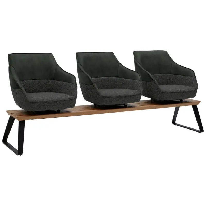 Sitzbank 210/87/67 cm in Blau, Dunkelgrün, Olivgrün