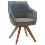 XXXLutz Lauterach - Ihr M&ouml;belhaus bei Bregenz Armlehnstuhl in Holz, Textil, Leder Anthrazit, Hellblau, Beige