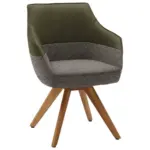 XXXLutz Lauterach - Ihr M&ouml;belhaus bei Bregenz Armlehnstuhl in Holz, Textil, Leder Gr&uuml;n, Hellgrau, Olivgr&uuml;n