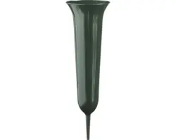 Grabvase Geli Kunststoff Ø 13 H 41 cm grün