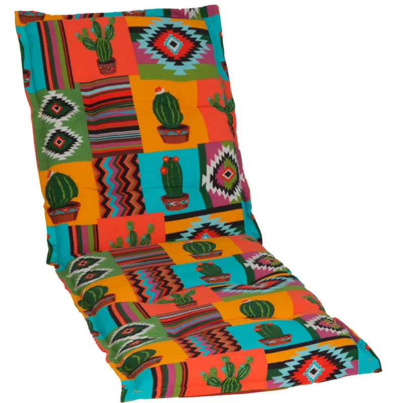 Liegenauflage in Gelb, Grün, Orange Abstraktes