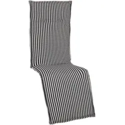 Relaxsesselauflage in Schwarz Streifen