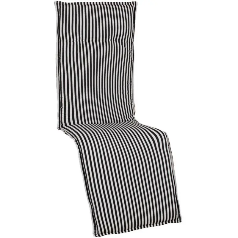 Relaxsesselauflage in Schwarz Streifen