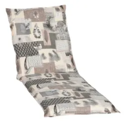 Liegenauflage in Grau Patchwork