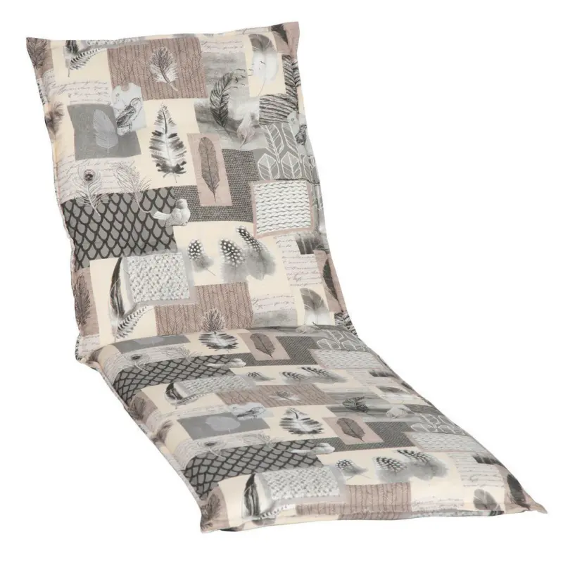 Liegenauflage in Grau Patchwork