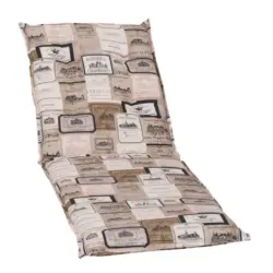 Liegenauflage in Taupe, Beige Vintage