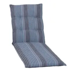 Liegenauflage in Blau Streifen