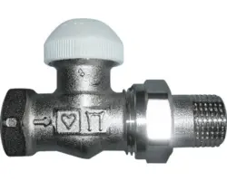 Verschraubung Herz 1/2 Zoll Durchgangsform nickel