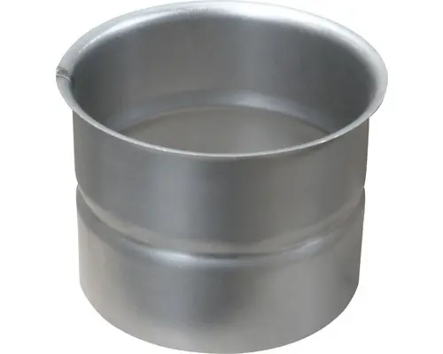 Ofenrohr-Wandfutter Bertrams Ø 130 mm senotherm blank silber