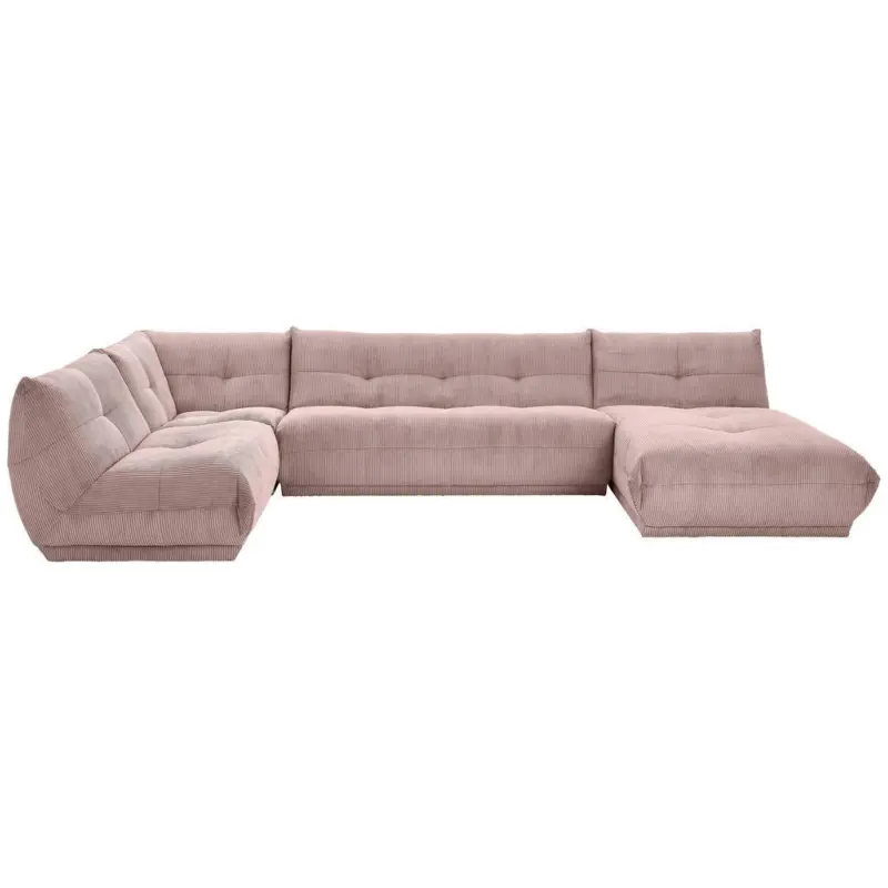 Wohnlandschaft in Kord Altrosa