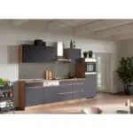 XXXLutz Lauterach - Ihr M&ouml;belhaus bei Bregenz K&uuml;chenblock 300 cm in Grau, Eiche Wotan