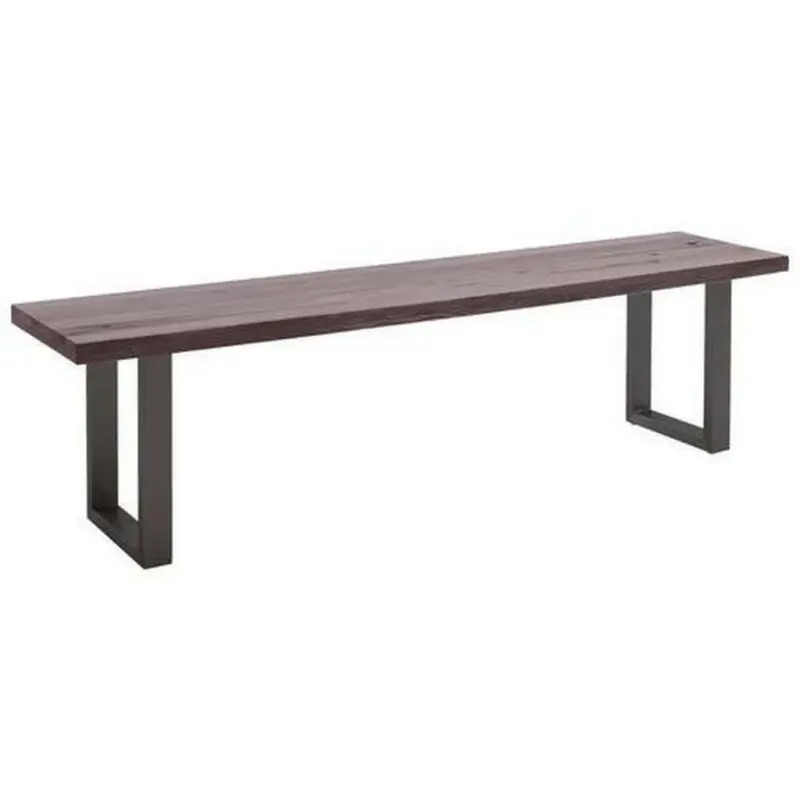 Sitzbank 220/50/40 cm in Anthrazit, Eichefarben