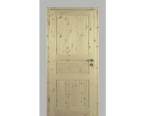 Landhaustüre Pertura Fichte roh 70x203 cm links