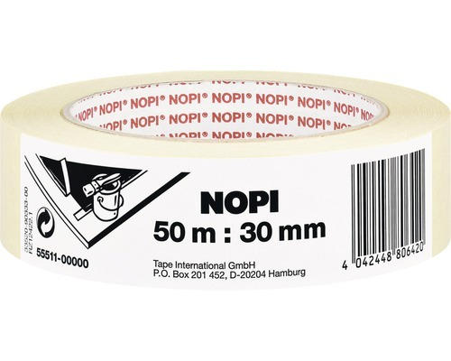 Nopikrepp Abdeckband crème 30 mm x 50 m