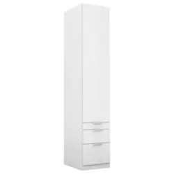 Drehtürenschrank in Weiß