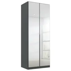 Drehtürenschrank in Grau