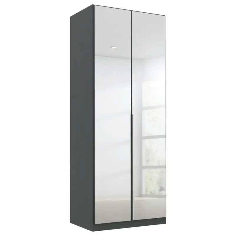 Drehtürenschrank in Grau