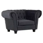 XXXLutz Lauterach - Ihr Möbelhaus bei Bregenz Chesterfield-Sessel in Flachgewebe Dunkelgrau