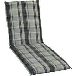 Liegenauflage in Beige Karo