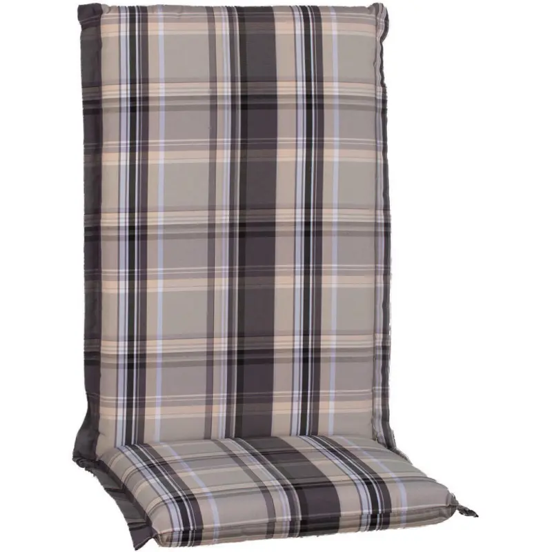 Sesselauflage in Beige Karo