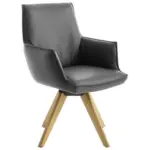 XXXLutz Lauterach - Ihr Möbelhaus bei Bregenz Armlehnstuhl in Holz, Leder Eichefarben, Schieferfarben