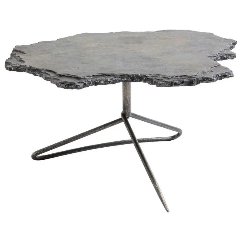 Couchtisch in Metall, Stein, Keramik 82/92/44 cm