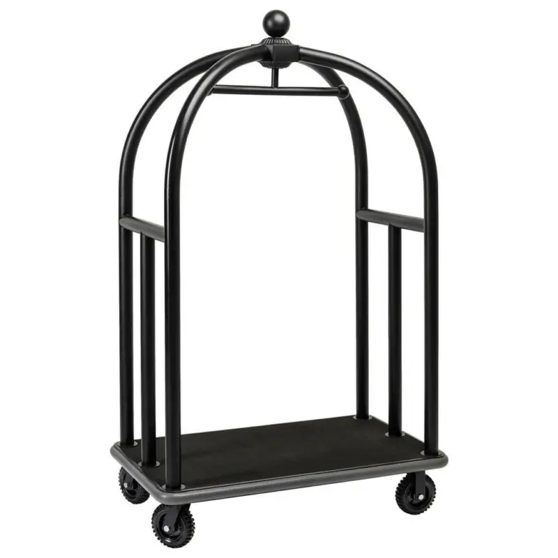 Kleiderwagen in Schwarz 105/186/62 cm