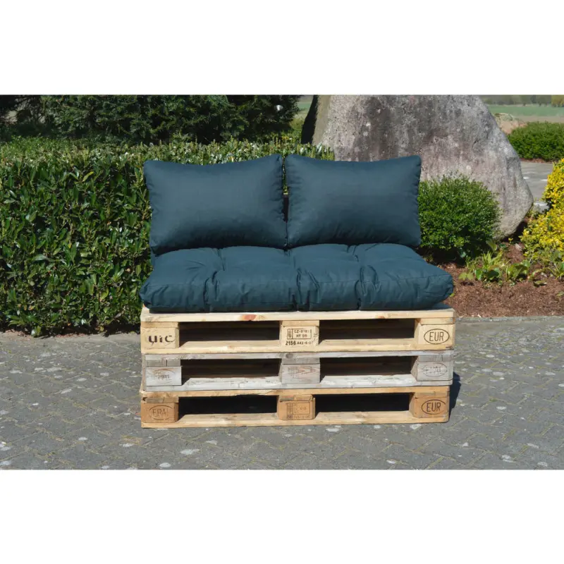 Loungekissen in Anthrazit Uni