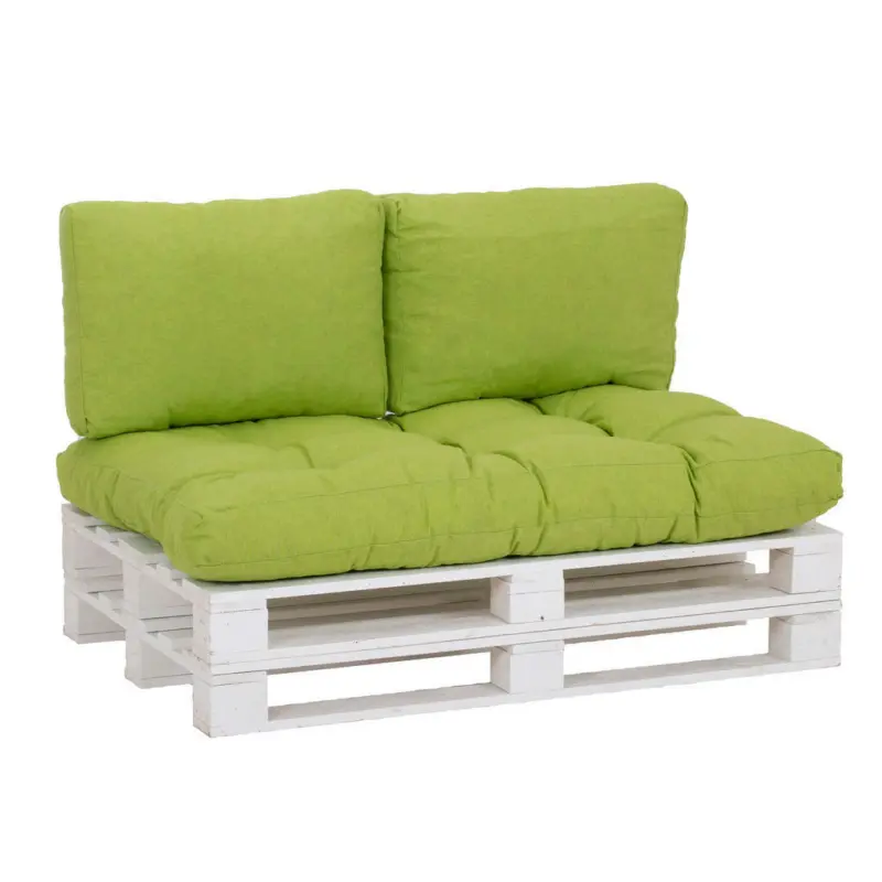 Loungekissen in Grün Uni