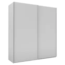 Schwebetürenschrank in Grau