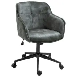 Drehstuhl in Samt Grün