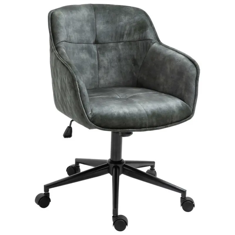 Drehstuhl in Samt Grün