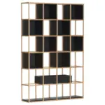 XXXLutz Lauterach - Ihr M&ouml;belhaus bei Bregenz Regal 108/160/25 cm Schwarz, Goldfarben