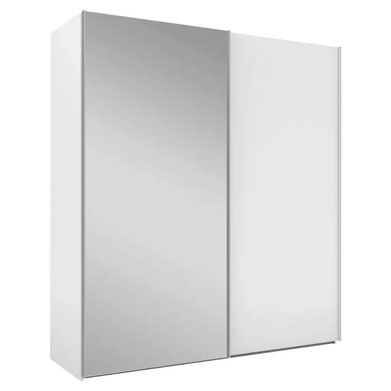 Schwebetürenschrank in Weiß