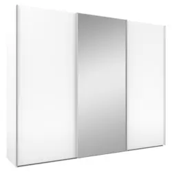 Schwebetürenschrank in Weiß