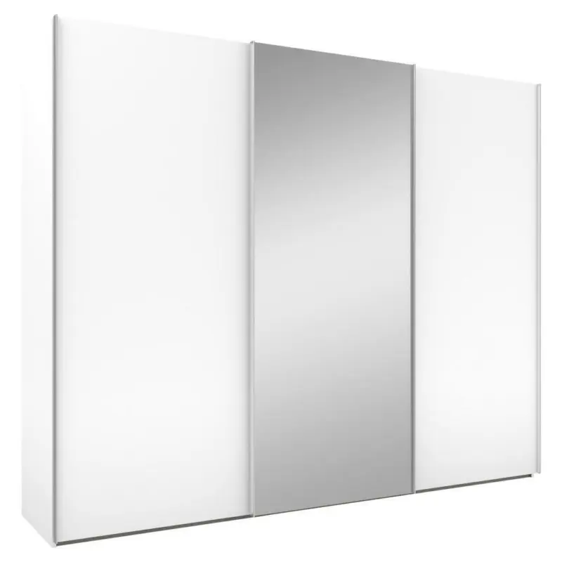Schwebetürenschrank in Weiß