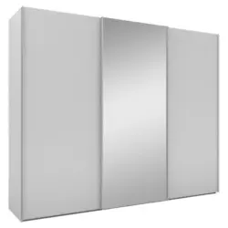 Schwebetürenschrank in Grau