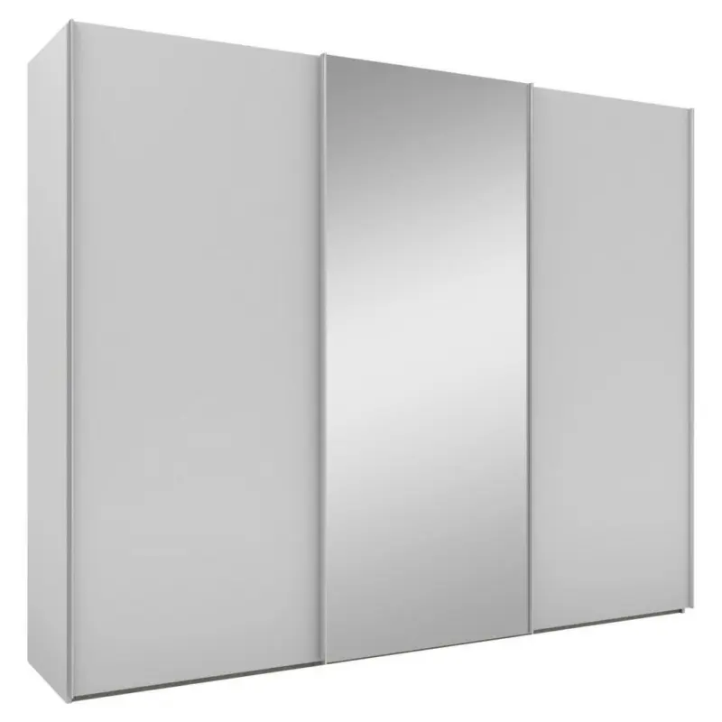 Schwebetürenschrank in Grau