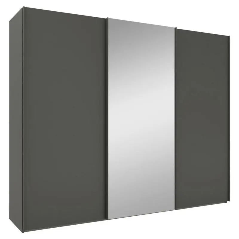 Schwebetürenschrank in Anthrazit