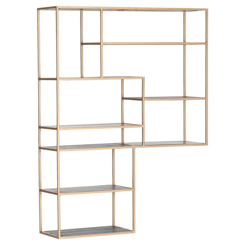 Regalaufsatz 120/160/34 cm Goldfarben