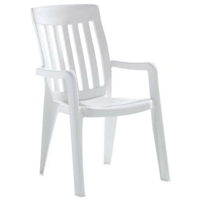 Stapelsessel in Kunststoff Weiß