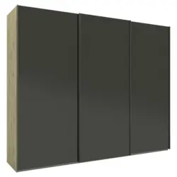 Schwebet&uuml;renschrank in Anthrazit, Eiche Artisan