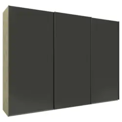 Schwebet&uuml;renschrank in Anthrazit, Eiche Artisan