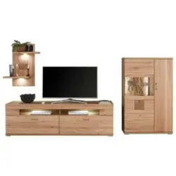 Wohnwand 317,1/171/50,2 cm in Alteiche