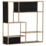 XXXLutz Lauterach - Ihr M&ouml;belhaus bei Bregenz Regal 100/100/25 cm Schwarz, Goldfarben